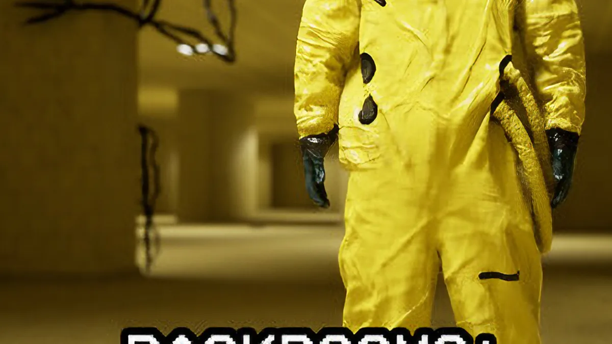 Backrooms gameplay screenshot from IGN